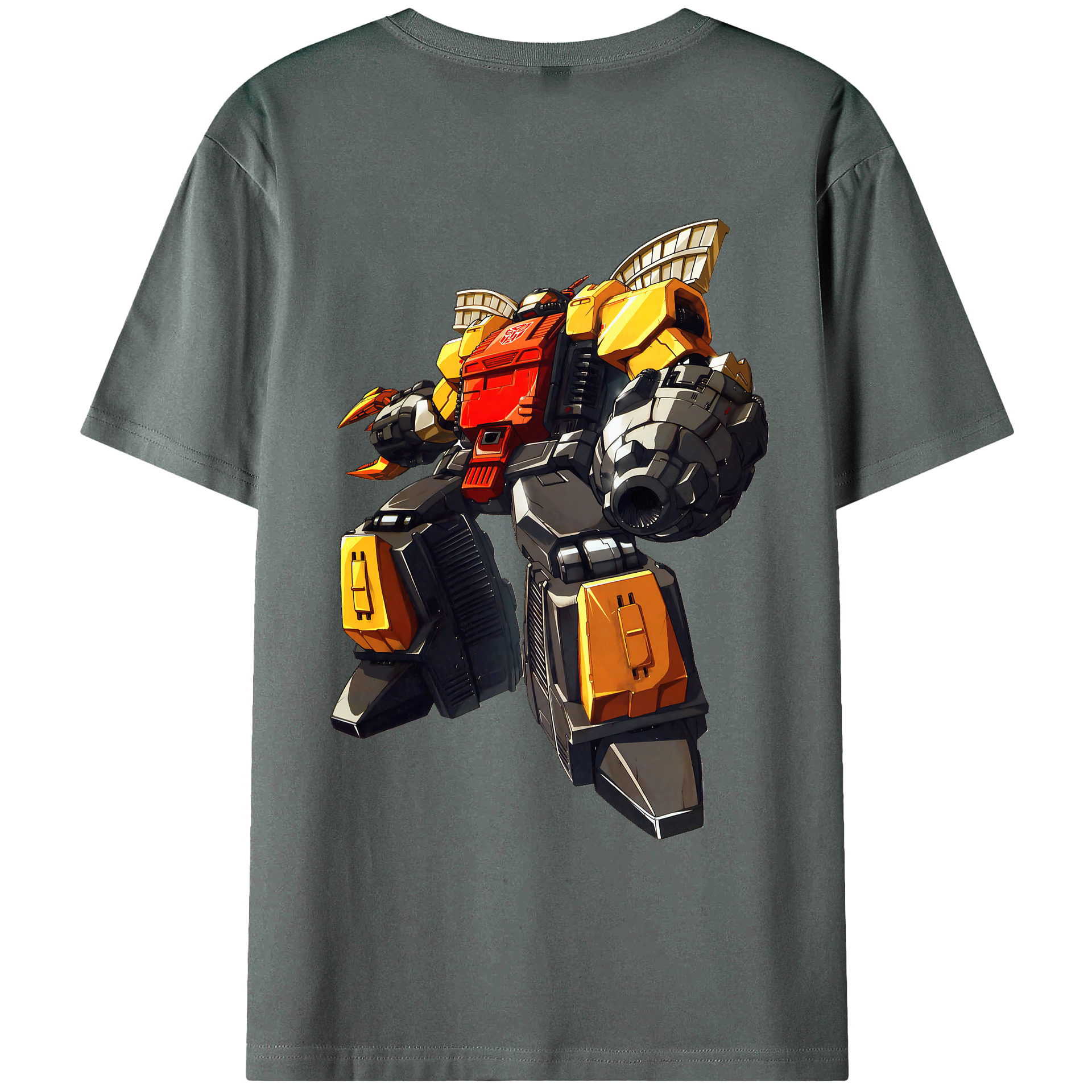 （画像用） Transformers トランスフォーマー 綿100％ メンズ半袖Tシャツ（バックプリント） 通気性